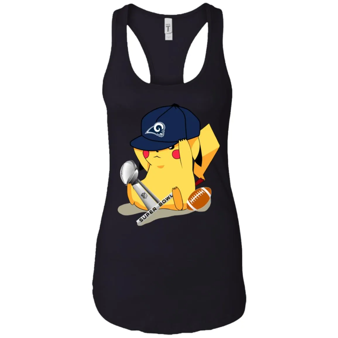 Nfl – Los Angeles Rams Pikachu Super Bowl 2019 Football Women Tank Top