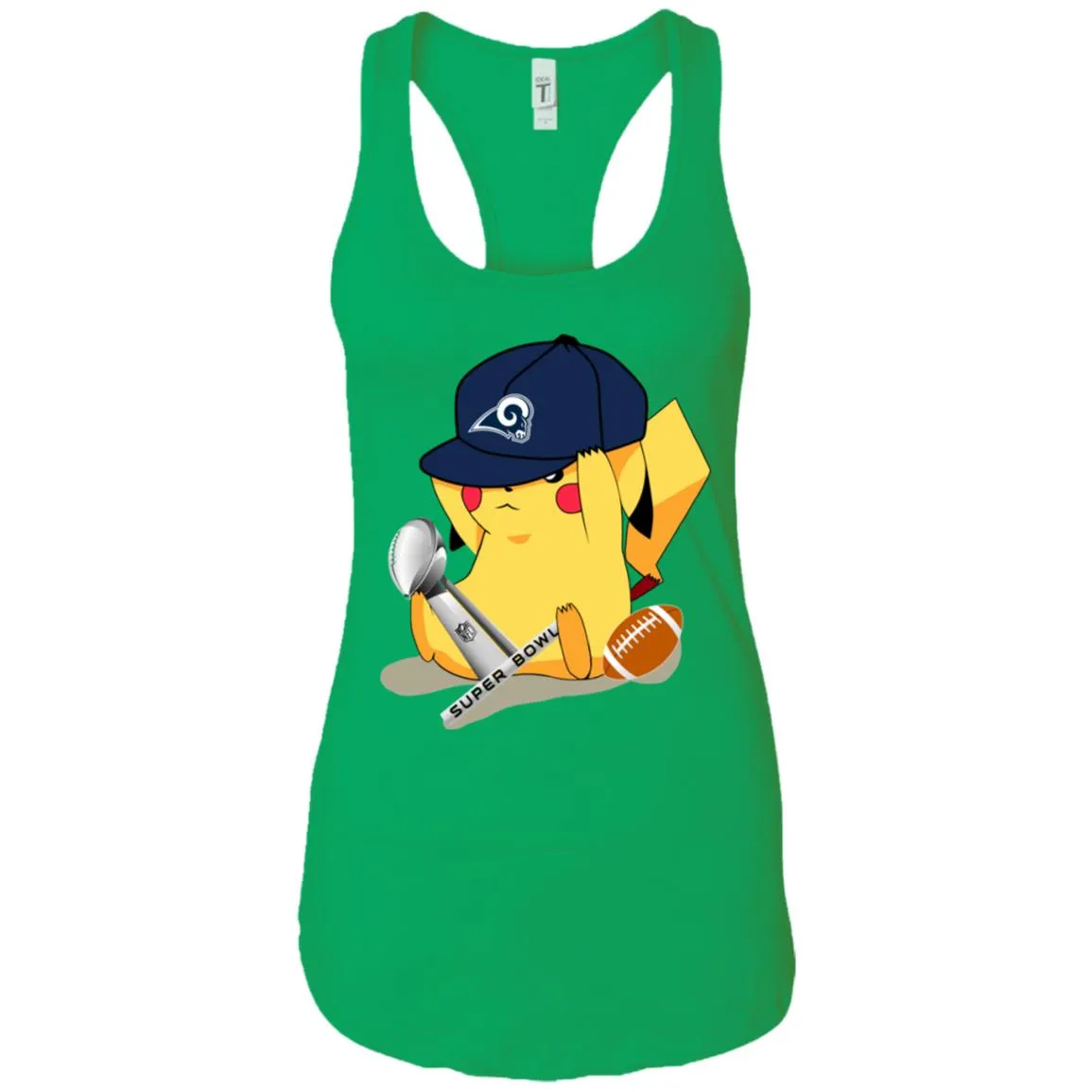 Nfl – Los Angeles Rams Pikachu Super Bowl 2019 Football Women Tank Top