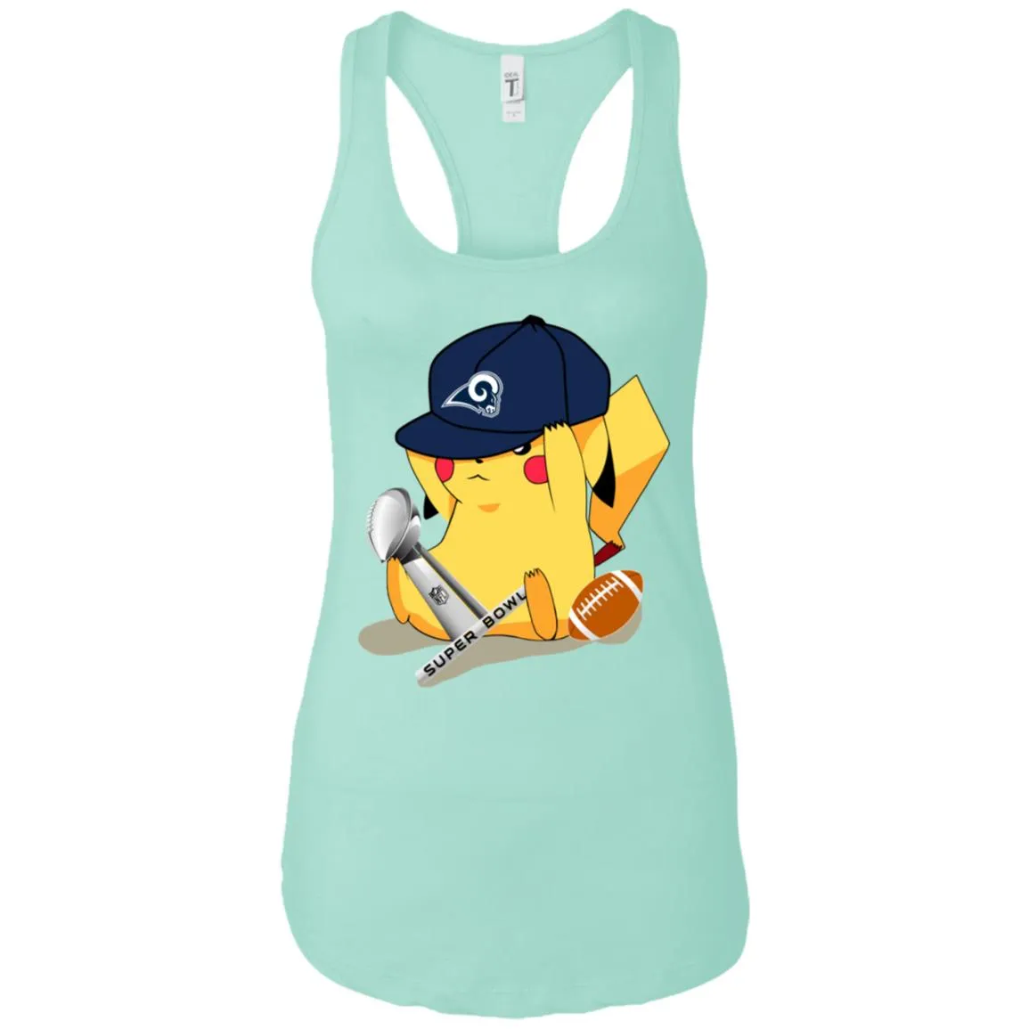 Nfl – Los Angeles Rams Pikachu Super Bowl 2019 Football Women Tank Top