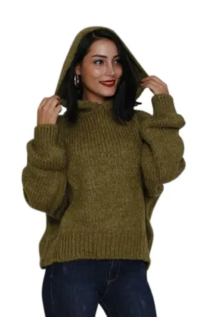 OLIVE HOODIE SWEATER