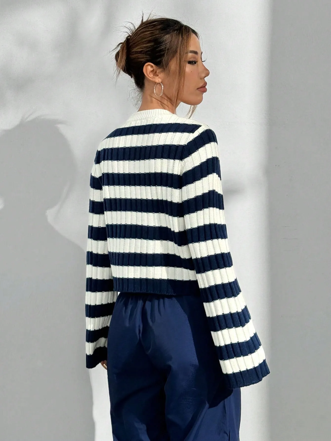 Parien Striped Long Sleeve Sweater