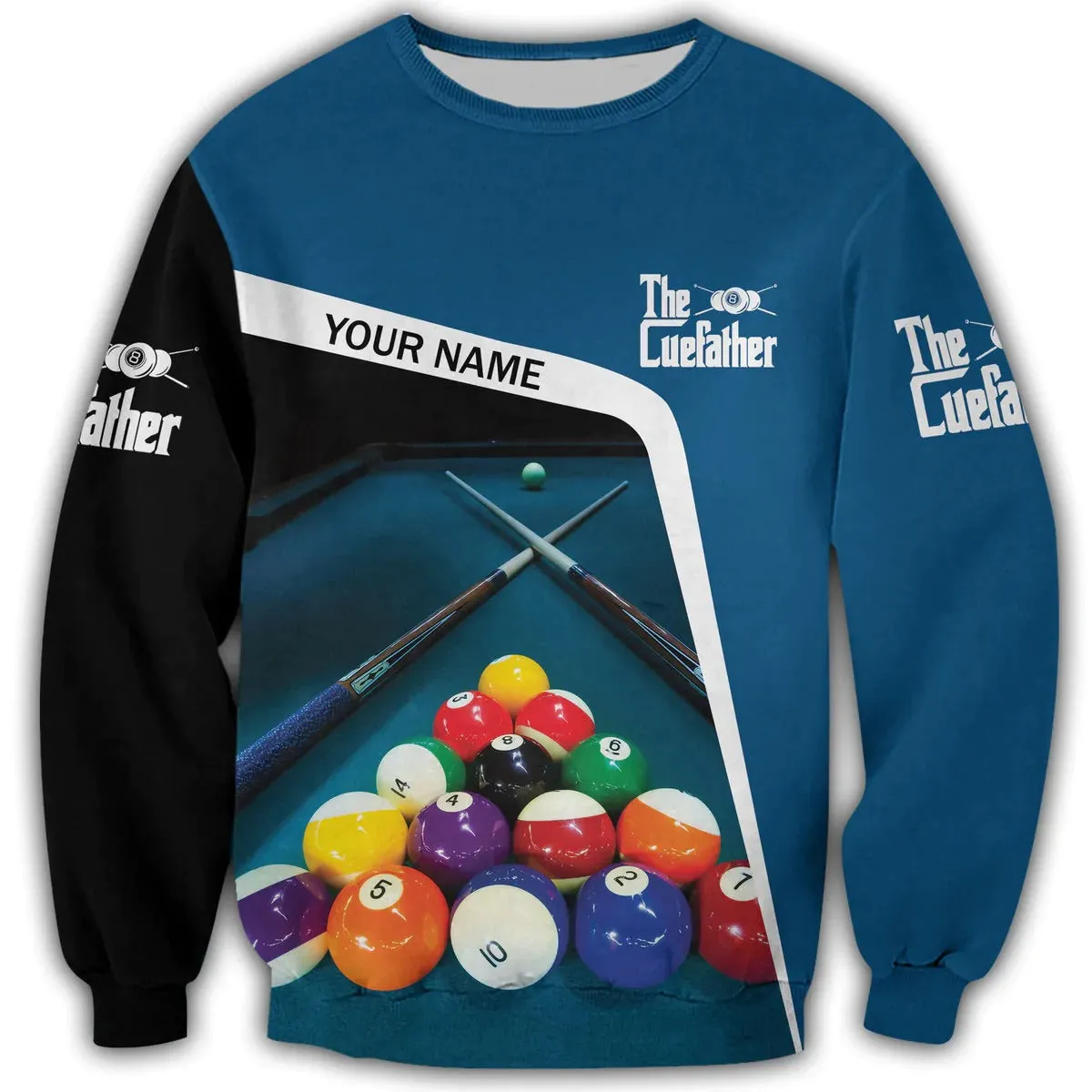 Personalized Sublimation Billiard Art on Hoodie, Billiard Tshirt Men Women, Billiard Lover Gift, Billiard Club Uniform