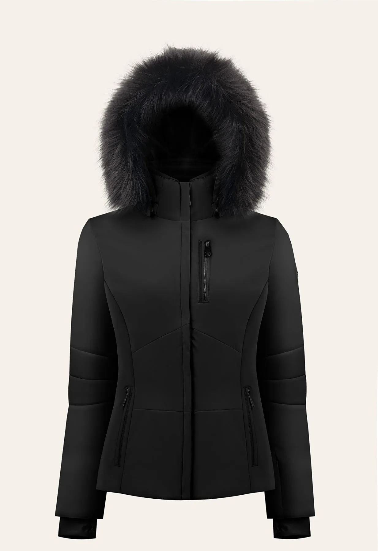 Poivre Blanc W24-0802 Stretch Ski Jacket in Black