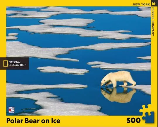 Polar Bear On Ice 500 Piece Puzzle