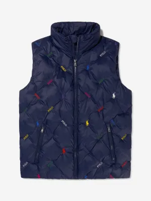 Ralph Lauren Girls Padded Polo Gilet