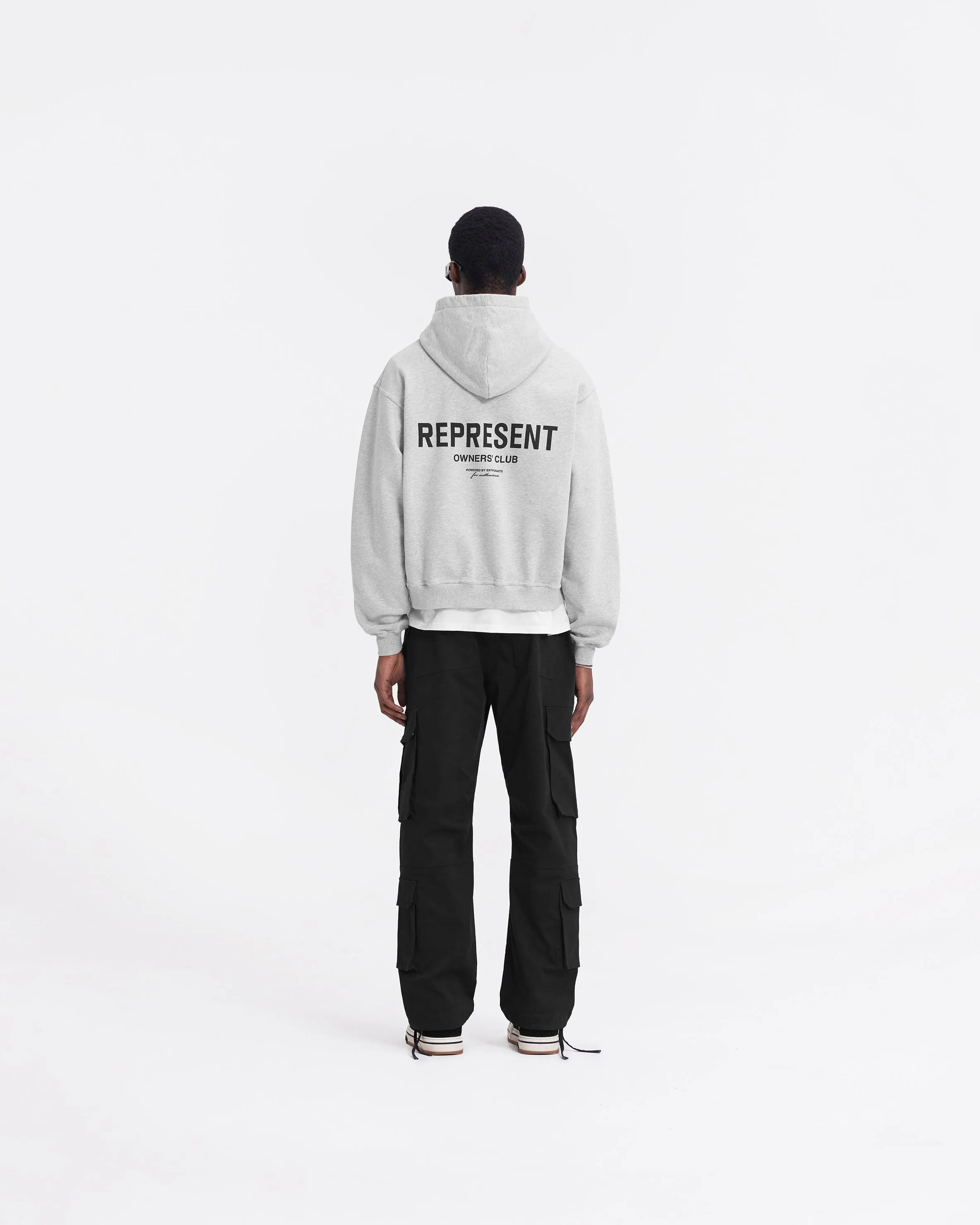 Represent Owners Club Zip Hoodie - Ash Grey