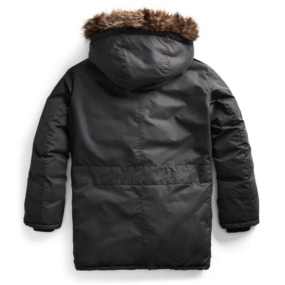 RRL by Ralph Lauren Faux-Fur-Trim Parka Deep Navy