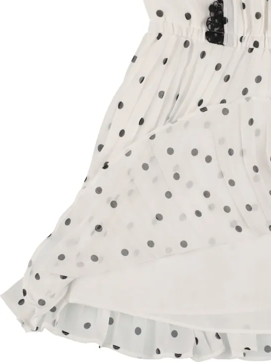 Self-portrait   Polka dot printed chiffon dress 