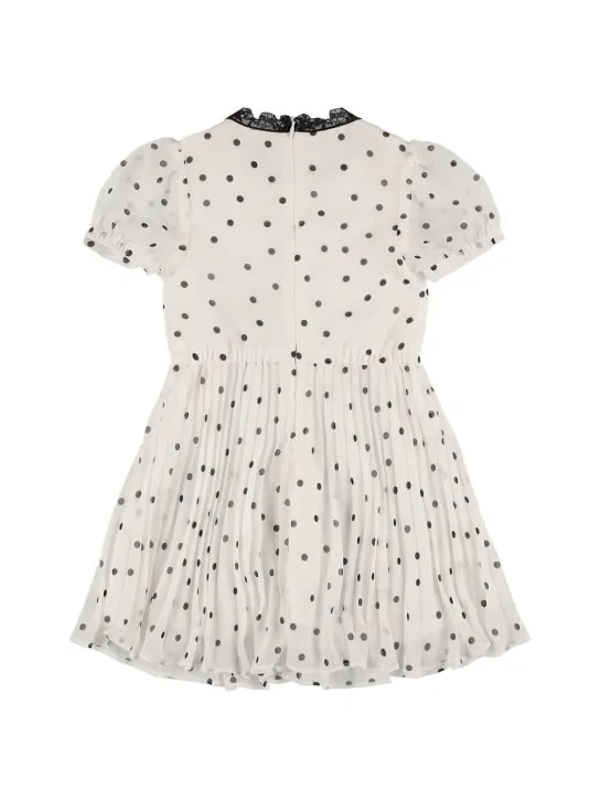 Self-portrait   Polka dot printed chiffon dress 