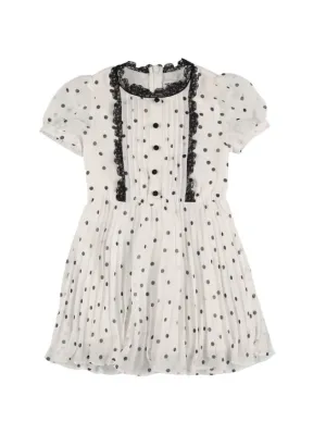 Self-portrait   Polka dot printed chiffon dress 