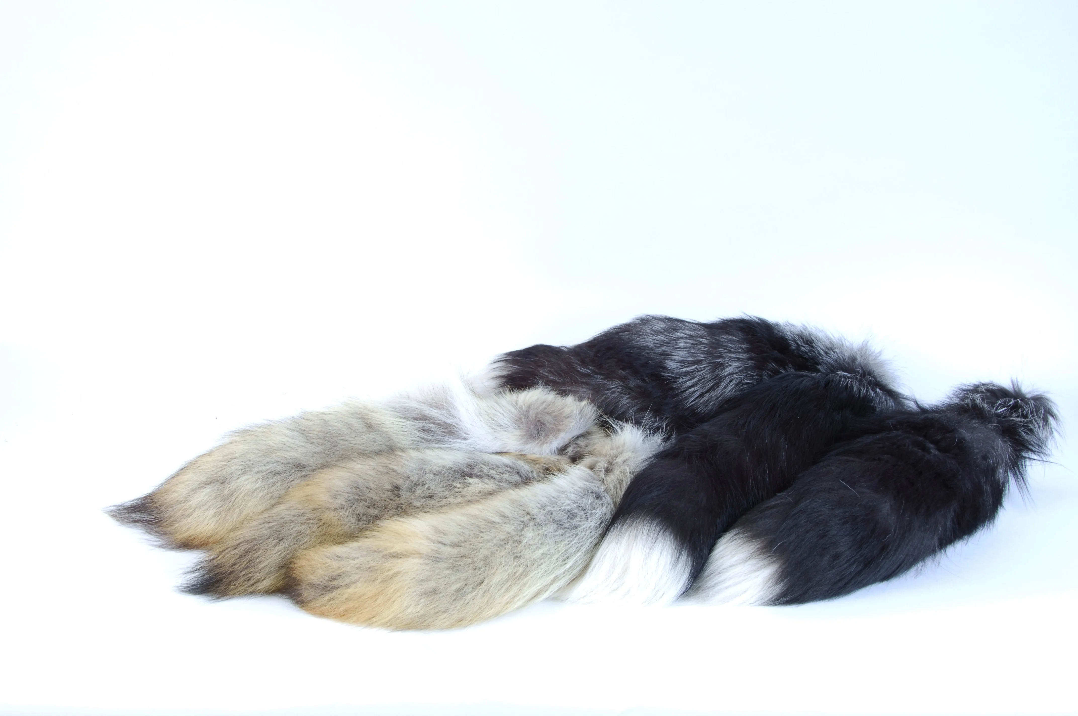 Silver Fox Fur Tail