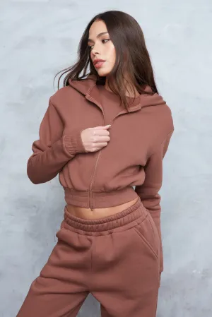 SOFT ZIP THROUGH LOUNGEWEAR HOODIE