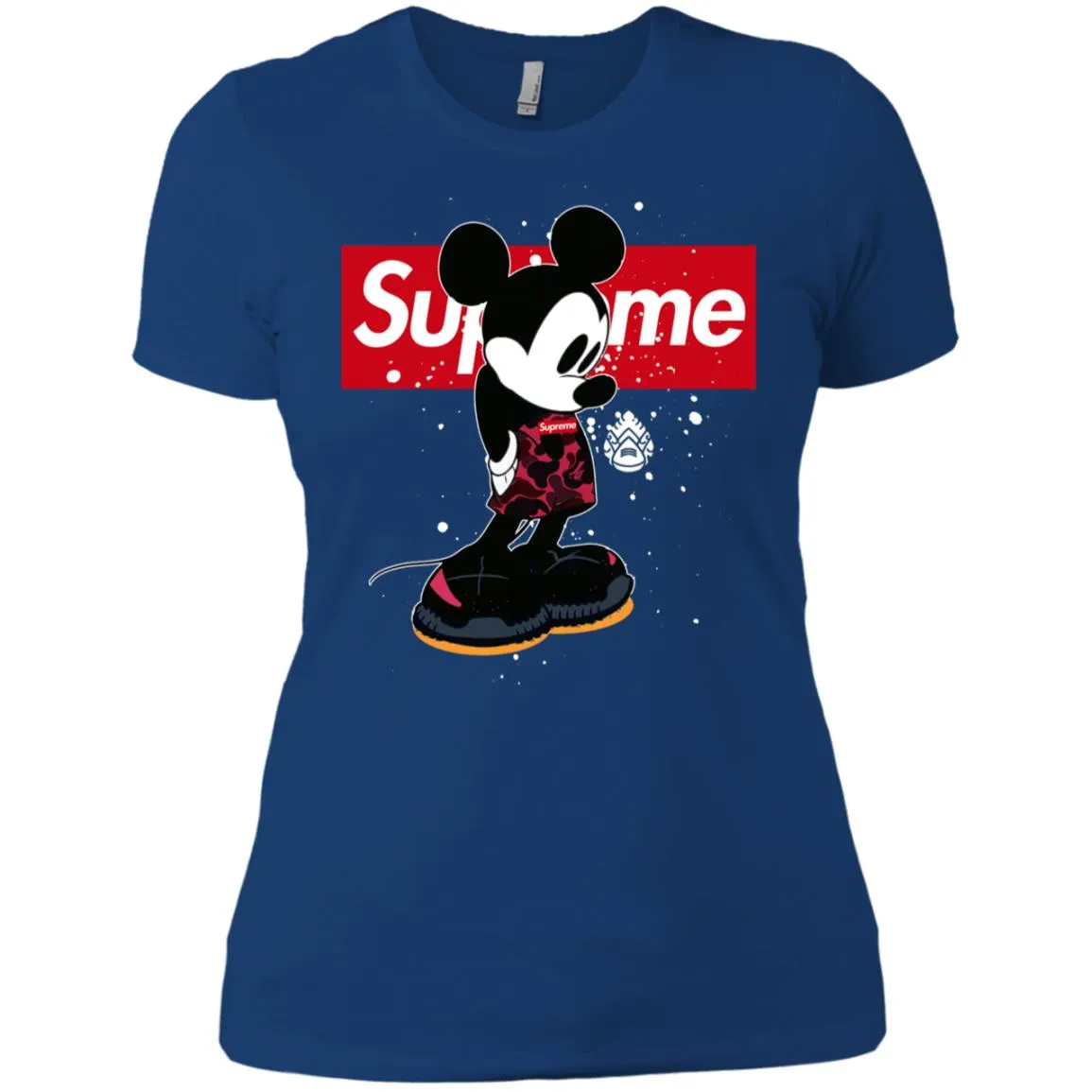 Supreme Mickey Babe Cute Love T-shirt Women Cotton T-Shirt