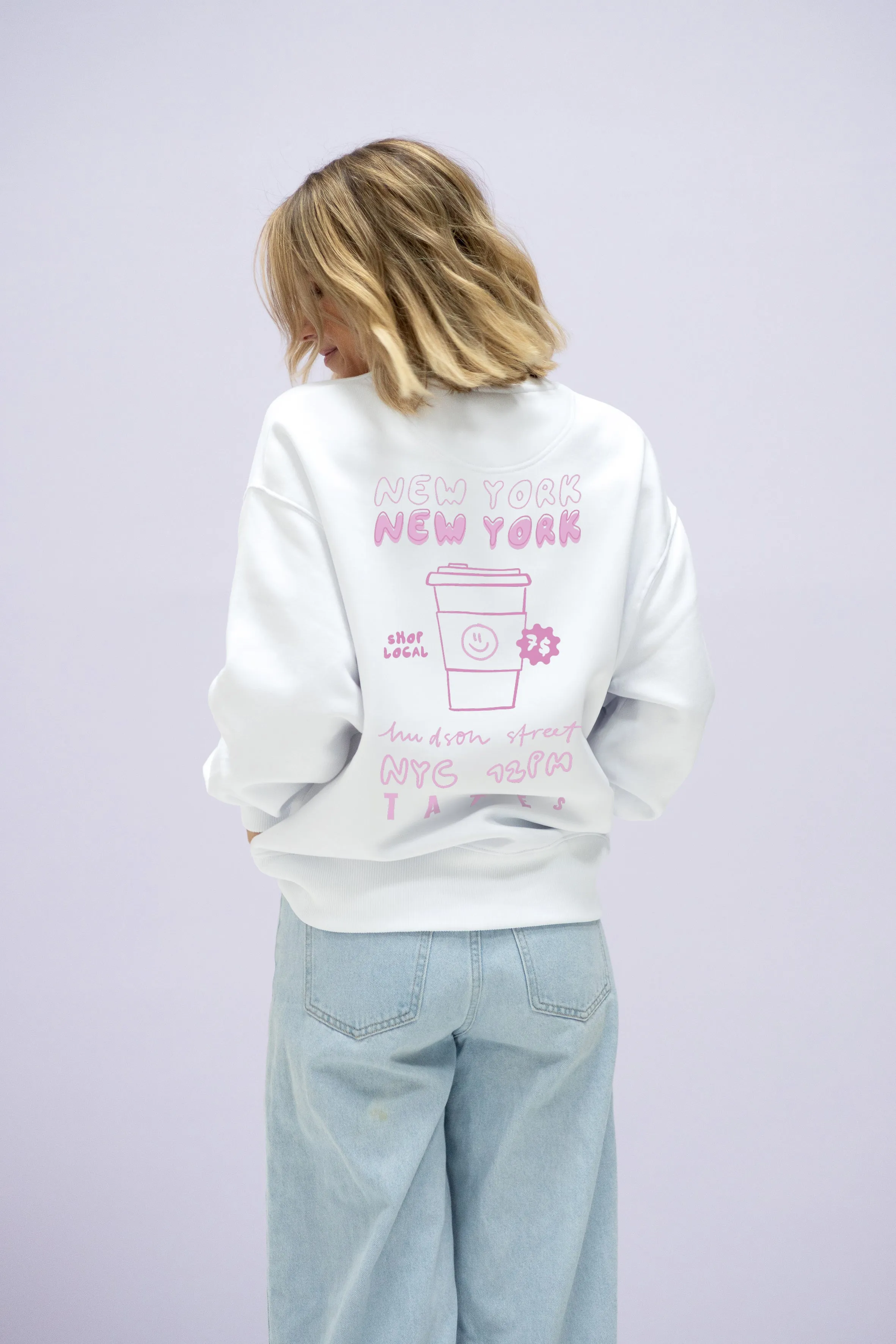 Sweater (Oversized) mit "NYC" Motiv