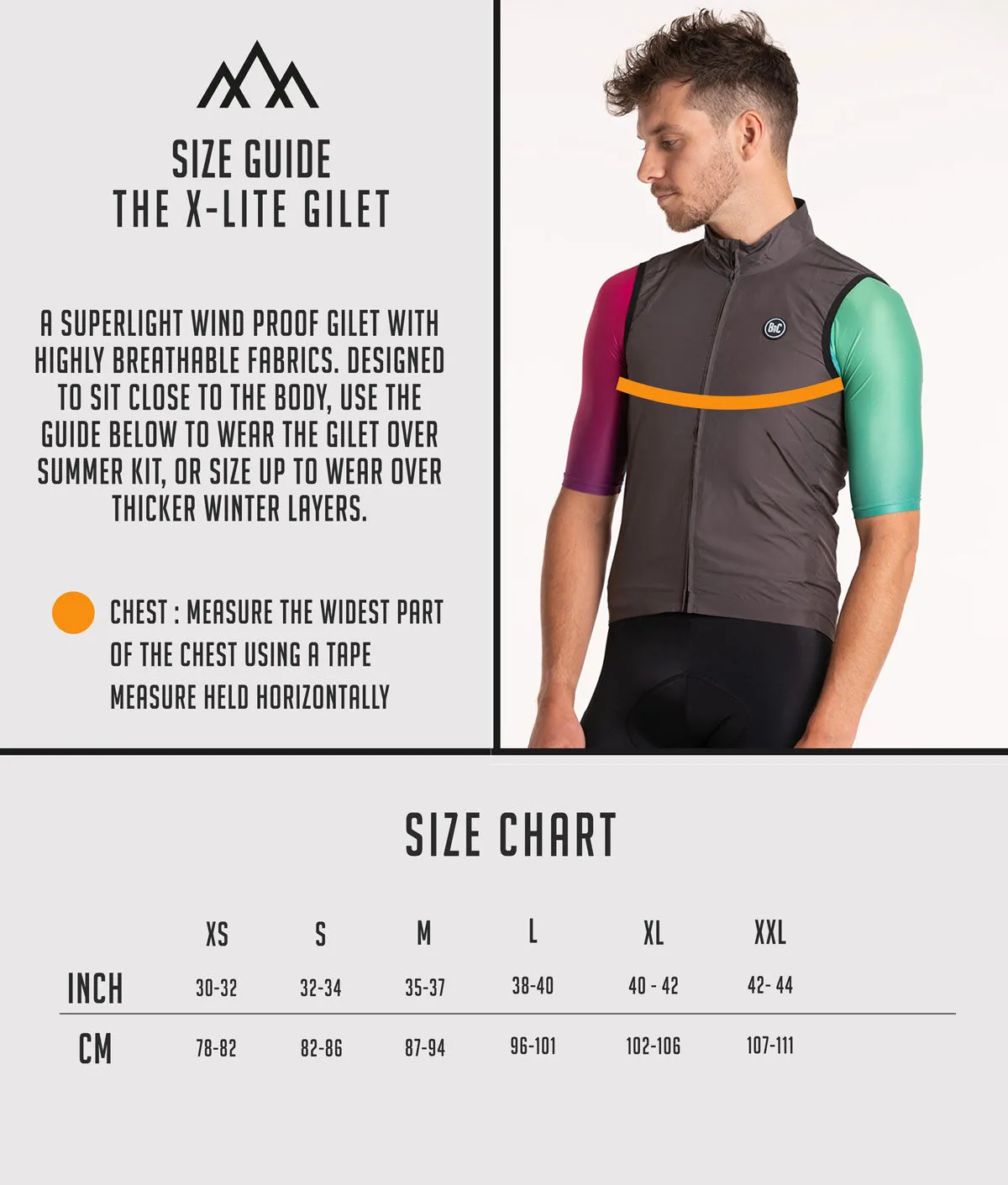 The X-Lite Wind Gilet - Orange