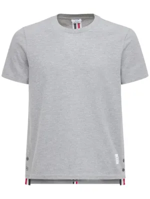 Thom Browne   Intarsia band cotton jersey t-shirt 