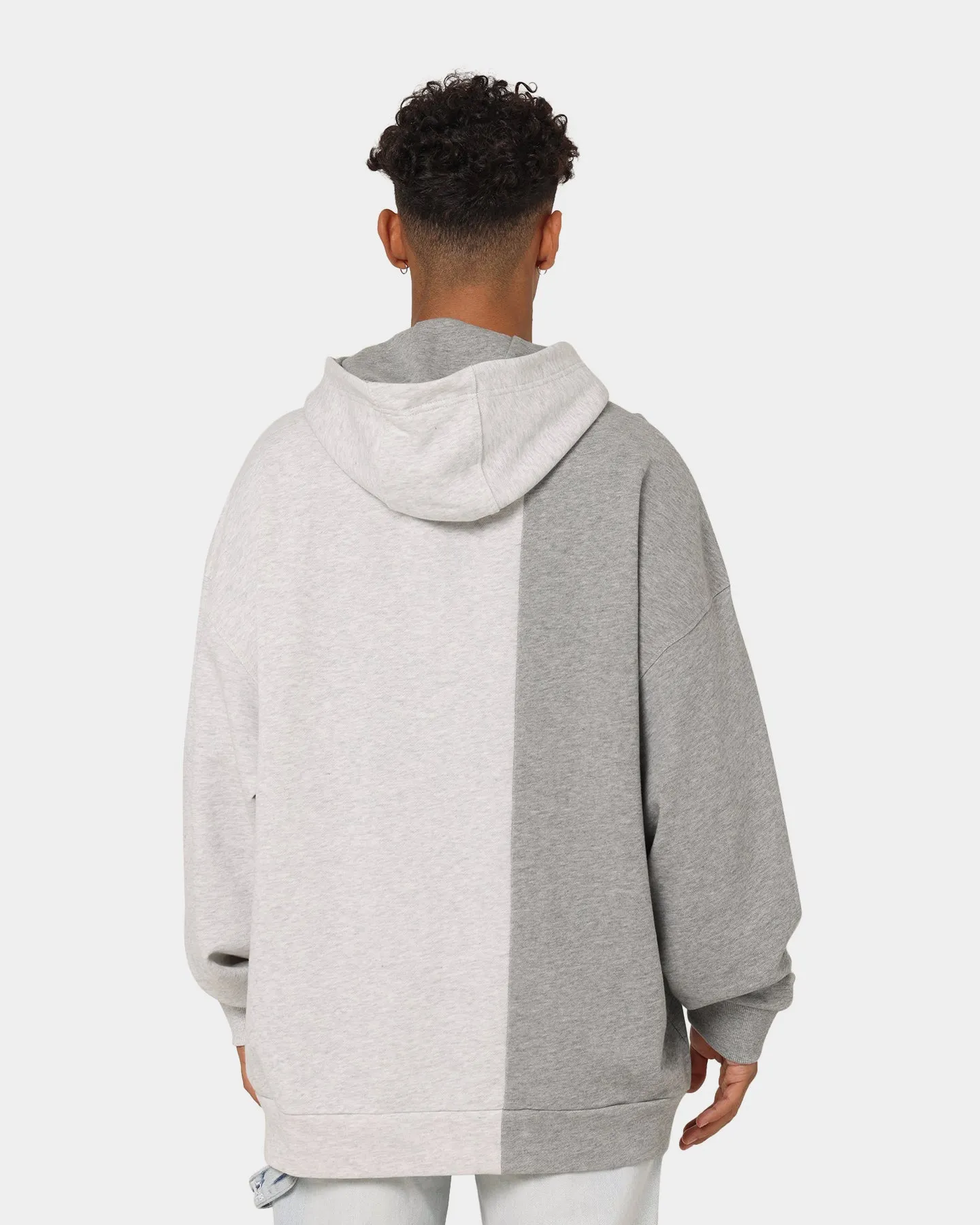 Tommy Jeans Archive Cut And Sew Hoodie Silver Grey Heather