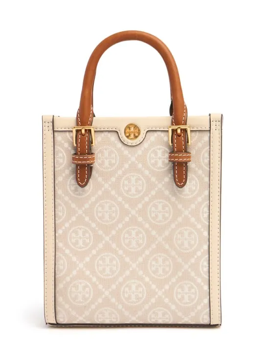 Tory Burch   Mini T Monogram cotton tote bag 