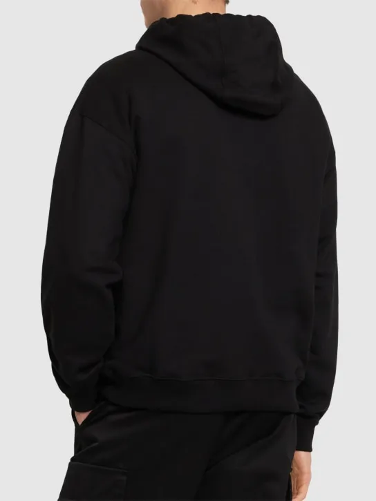 Versace   Cotton jersey logo hoodie 