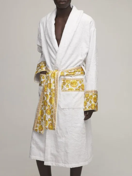 Versace   Jaq Medusa cotton bathrobe 