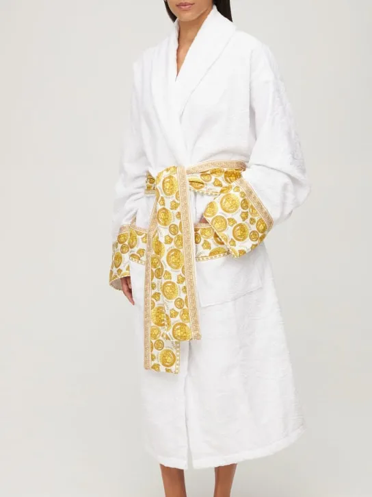 Versace   Jaq Medusa cotton bathrobe 