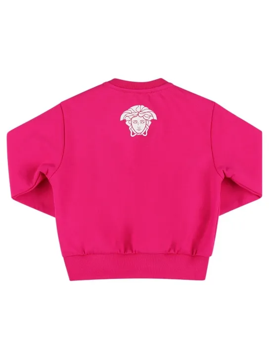 Versace   Printed cotton crewneck sweatshirt 