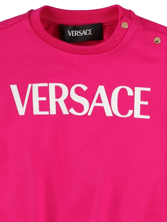 Versace   Printed cotton crewneck sweatshirt 