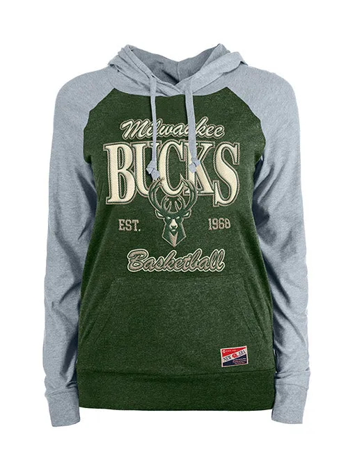 Women's New Era Throwback Milwaukee Bucks Hooded Sweatshirt