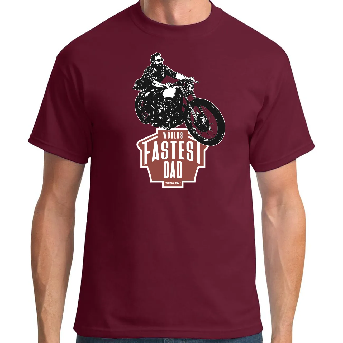 WORLD'S FASTEST DAD BOBBER T-SHIRT