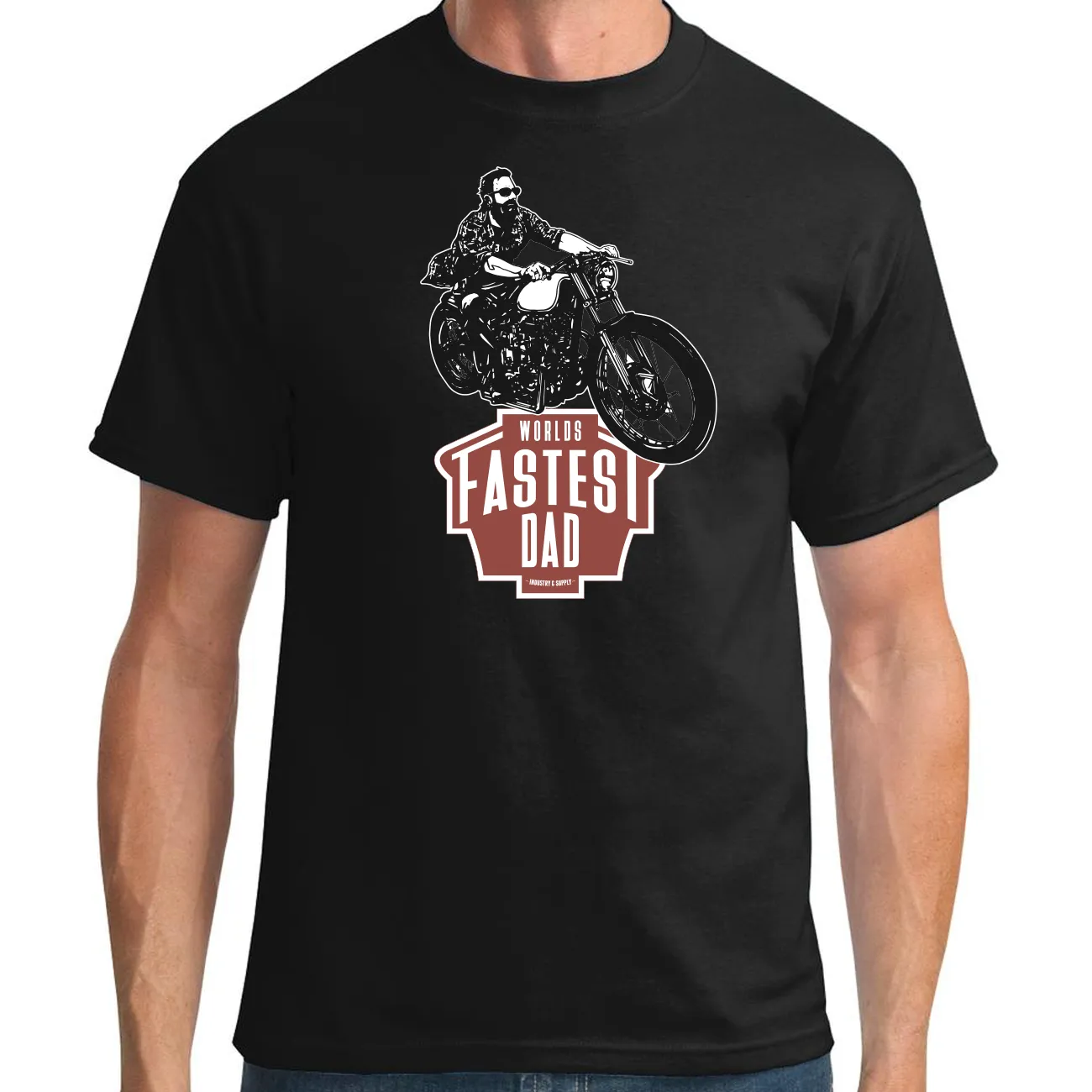 WORLD'S FASTEST DAD BOBBER T-SHIRT